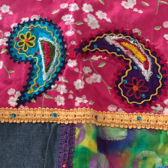 Lifestyle womens small vintage blazer colorful rainbow psych cute barbie quirky - Picture 11 of 12